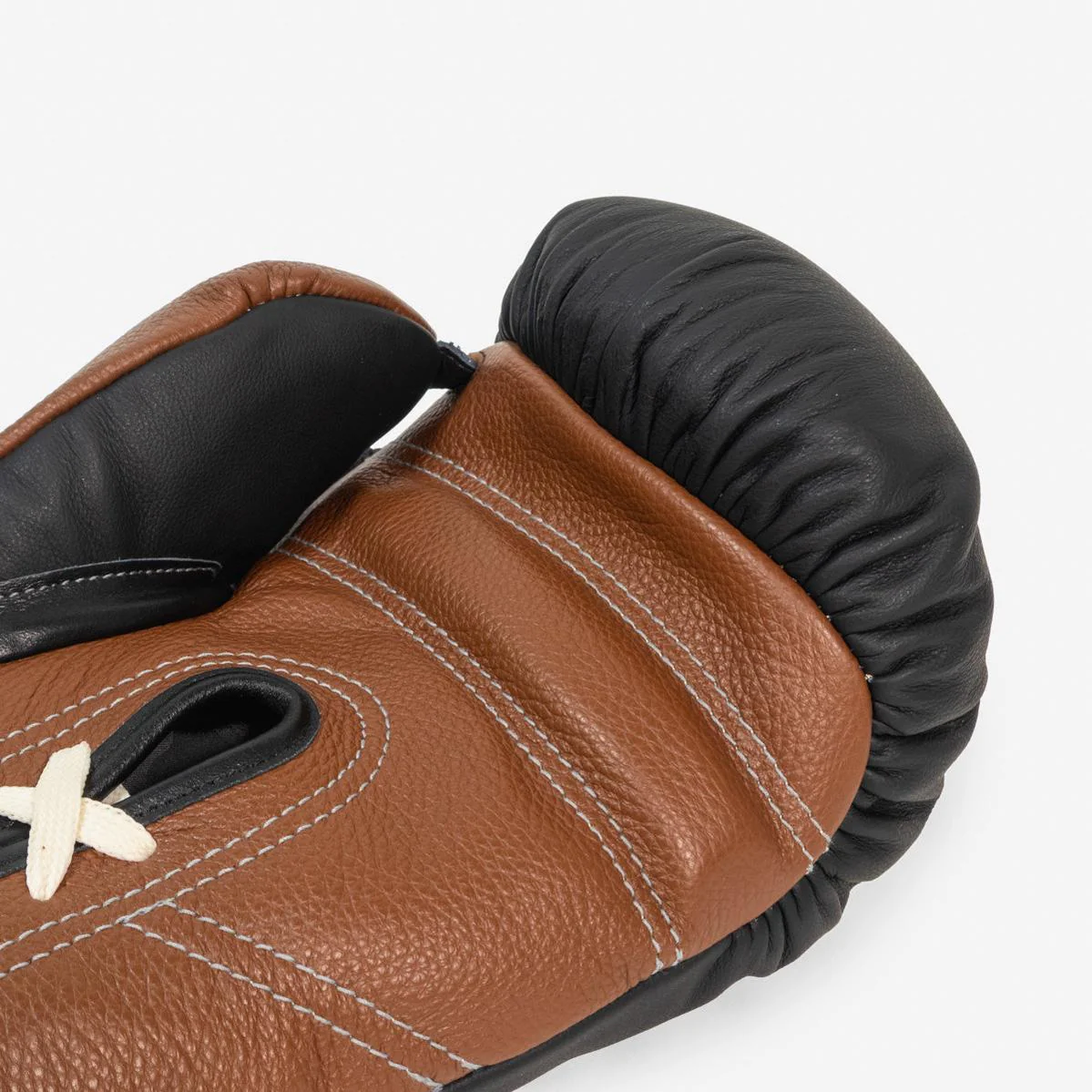 Rękawice bokserskie Di Nardo z Sznurówki 18 Oz Czarny-brązowy  - Image 9