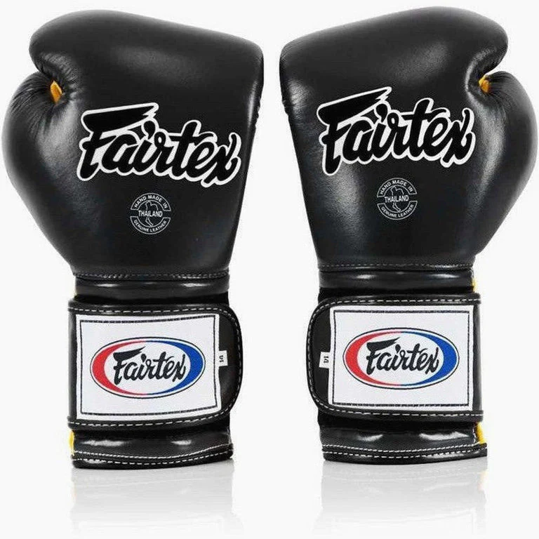 Rękawice bokserskie Fairtex Mexican Styl BGV9 Czarny-żółty  - Image 2