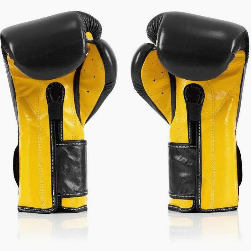Rękawice bokserskie Fairtex Mexican Styl BGV9 Czarny-żółty  - Image 3