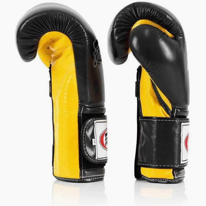 Rękawice bokserskie Fairtex Mexican Styl BGV9 Czarny-żółty  - Image 4