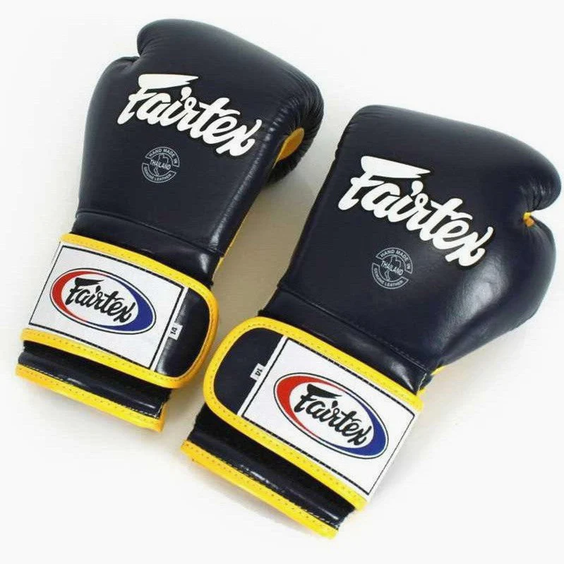 Rękawice bokserskie Fairtex Mexican Styl BGV9 Niebiesko-żółty  - Image 3