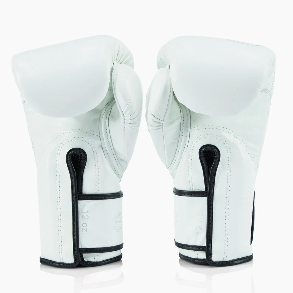 Rękawice bokserskie Fairtex x Glory BGVG3 Biało-złoty  - Image 4