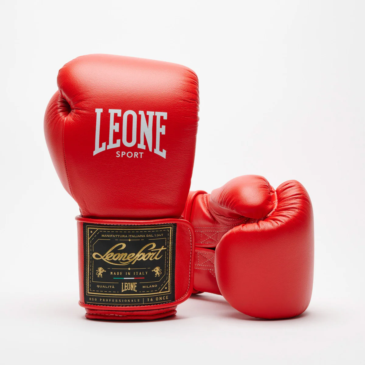 Rękawice bokserskie Leone Sport Orlando Classico z Rzep Czerwony  - Image 2