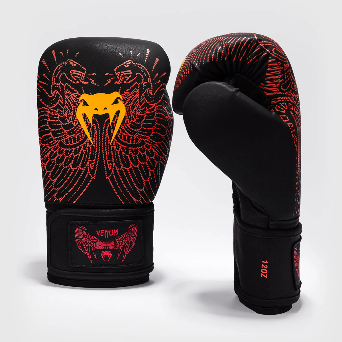 Rękawice bokserskie Venum Quetzal Fury Czarny-czerwony  - Image 3