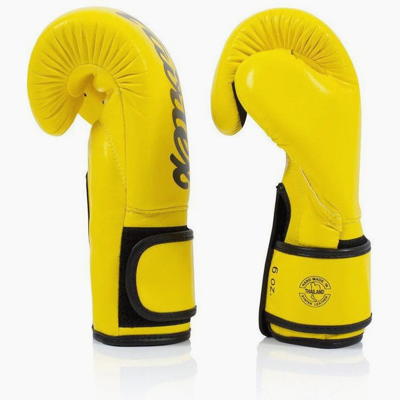 Rękawice do Muay Thai Fairtex BGV14 Żółty  - Image 3