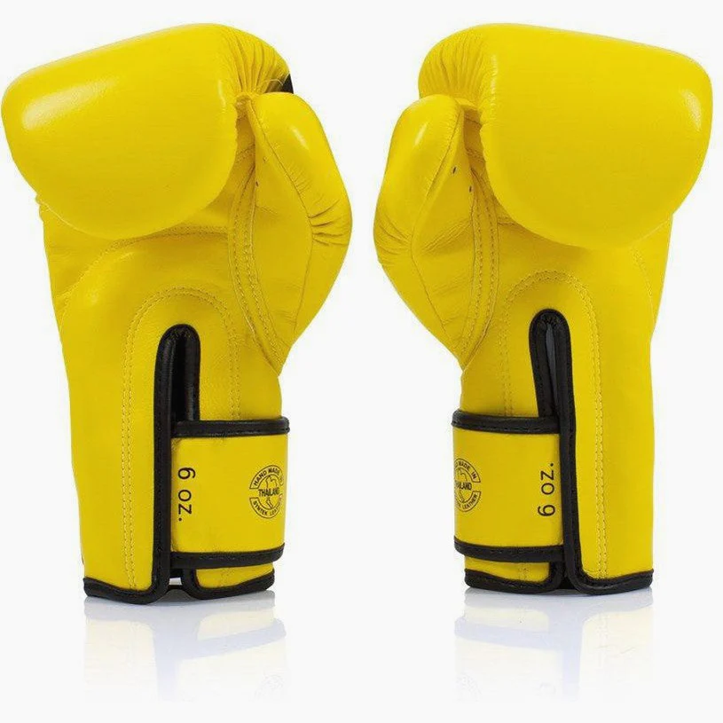 Rękawice do Muay Thai Fairtex BGV14 Żółty  - Image 4