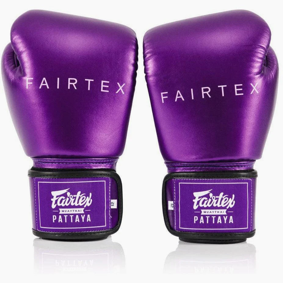 Rękawice do Muay Thai Fairtex Metaliczny BGV22 Fioletowy  - Image 2