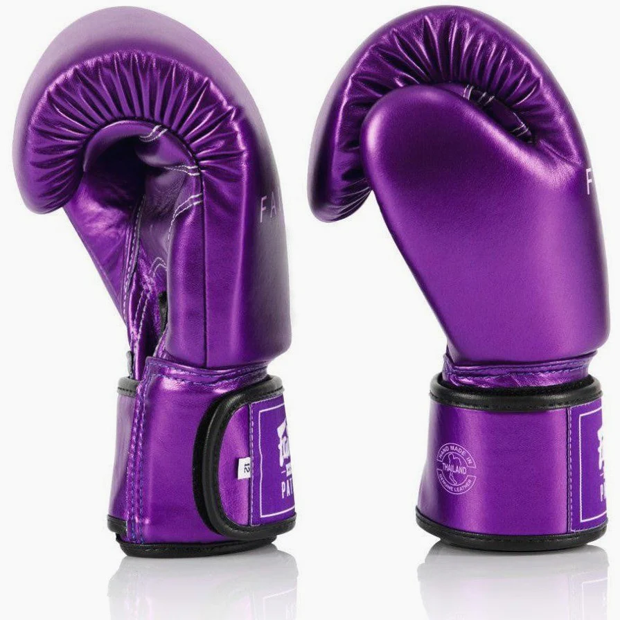 Rękawice do Muay Thai Fairtex Metaliczny BGV22 Fioletowy  - Image 3