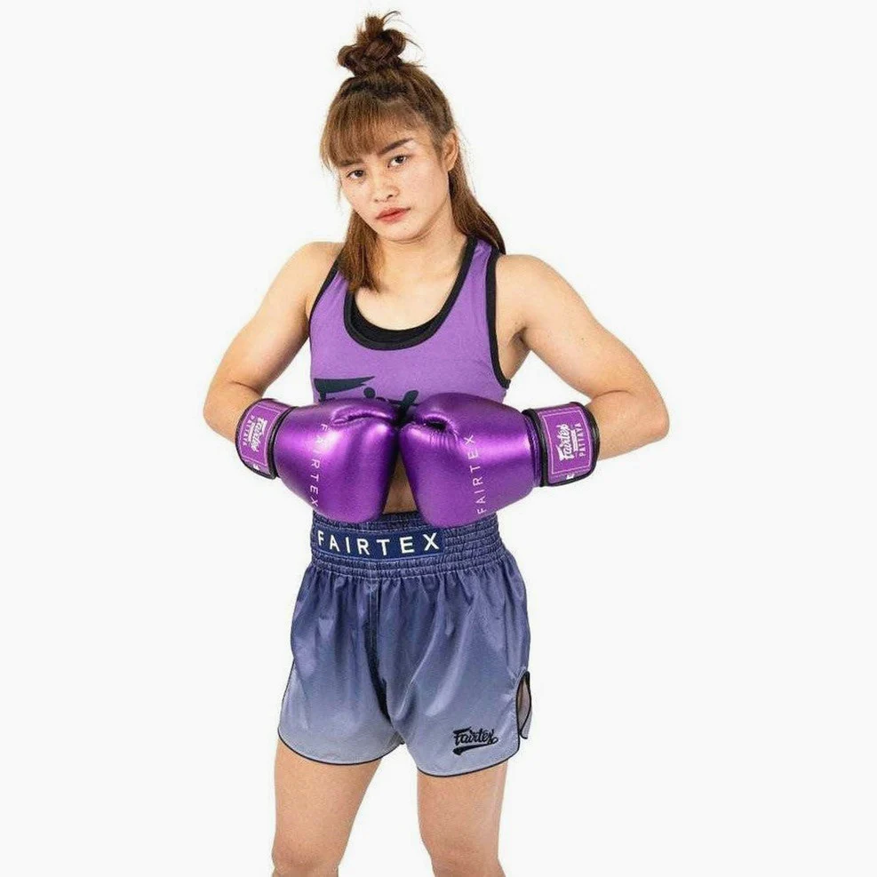 Rękawice do Muay Thai Fairtex Metaliczny BGV22 Fioletowy  - Image 5