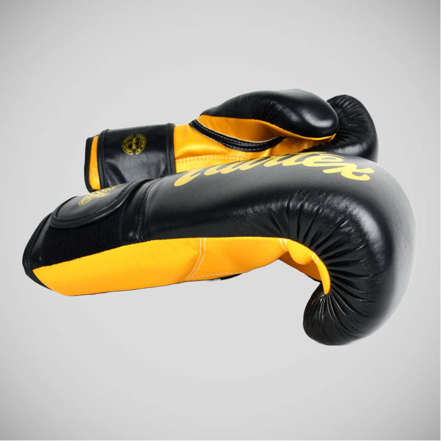Rękawice do Muay Thai Fairtex Super Sparring BGV18 Czarny-złoty  - Image 3