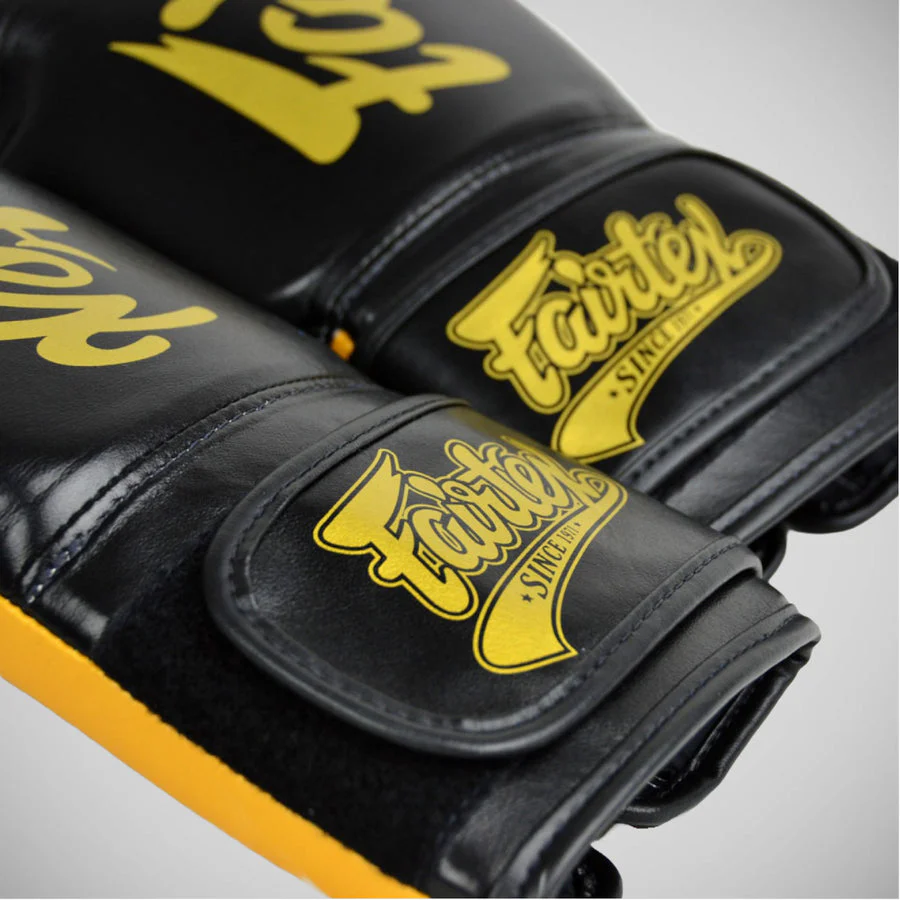 Rękawice do Muay Thai Fairtex Super Sparring BGV18 Czarny-złoty  - Image 4