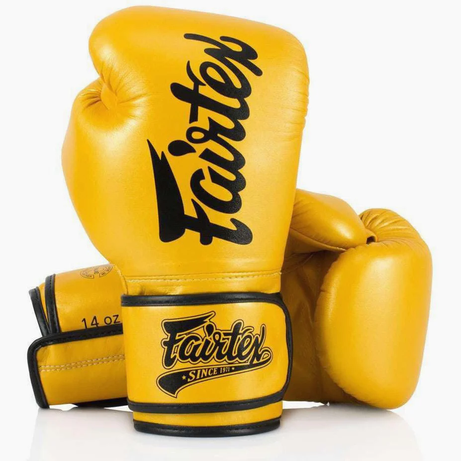 Rękawice do Muay Thai Fairtex Super Sparring BGV18 Złoto  - Image 2