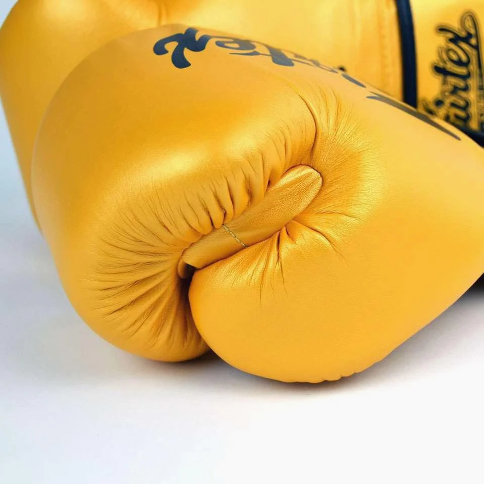 Rękawice do Muay Thai Fairtex Super Sparring BGV18 Złoto  - Image 5