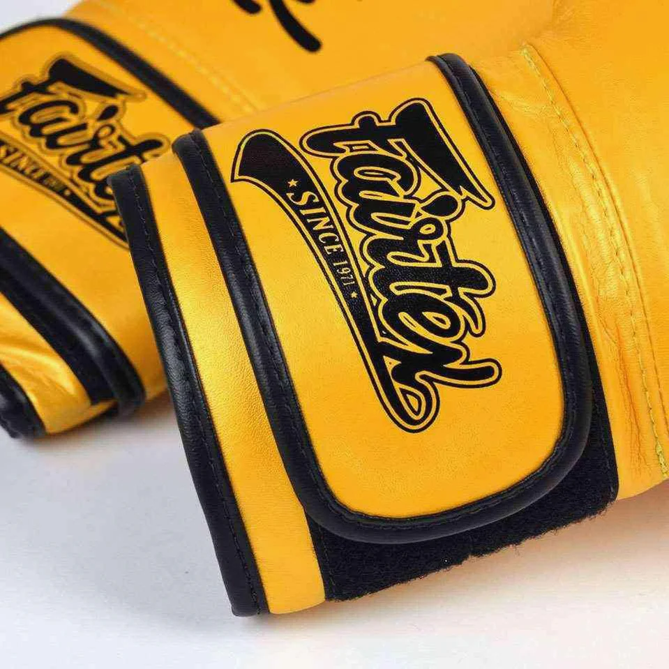 Rękawice do Muay Thai Fairtex Super Sparring BGV18 Złoto  - Image 6