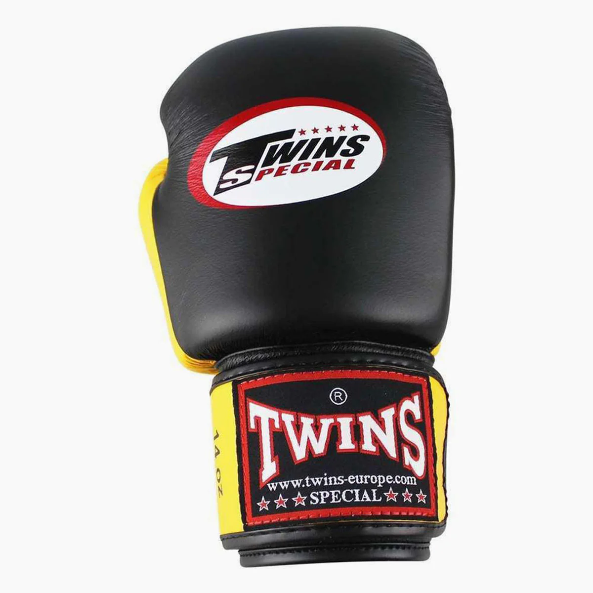 Rękawice do Muay Thai Twins Special BGVL3 Czarny-Żółty  - Image 3