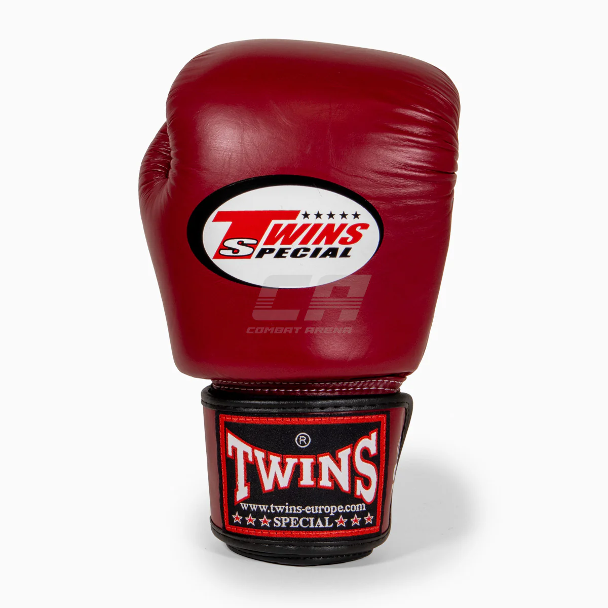 Rękawice do Muay Thai Twins Special BGVL3 Czerwone Wino  - Image 3