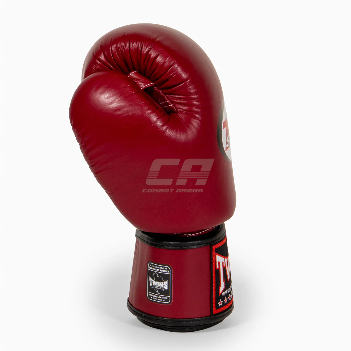 Rękawice do Muay Thai Twins Special BGVL3 Czerwone Wino  - Image 6