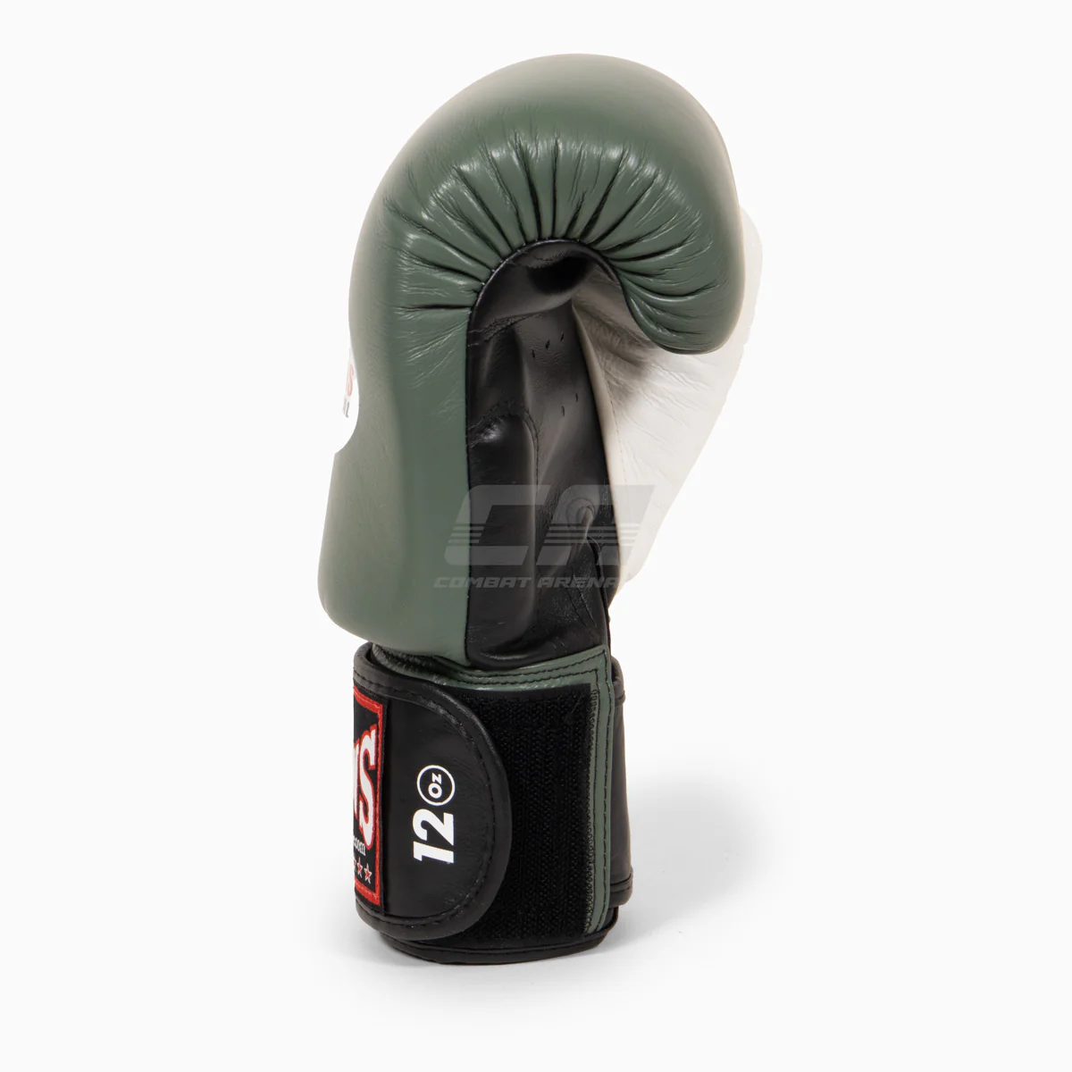 Rękawice do Muay Thai Twins Special BGVL4 Czarny-zielony-biały  - Image 2