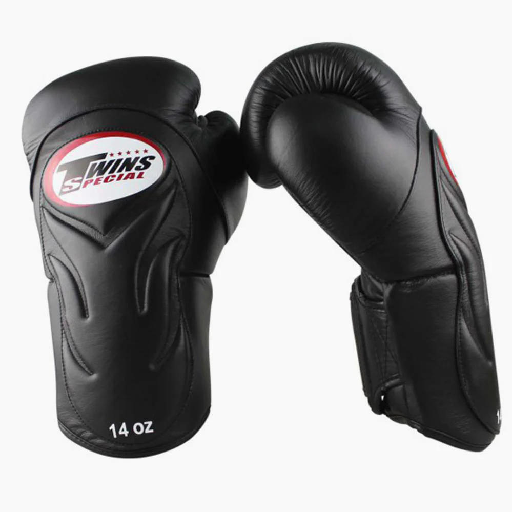Rękawice do Muay Thai Twins Special BGVL6 czarny-czarny  - Image 2