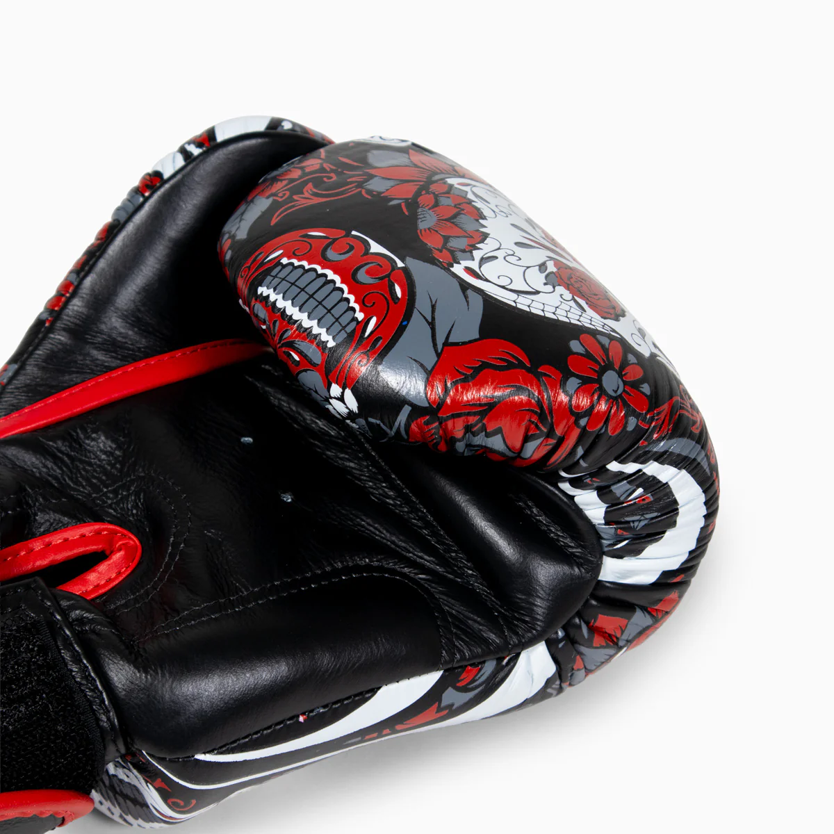 Rękawice do Muay Thai Twins Special FBGVL 3 Skull Czerwony  - Image 7