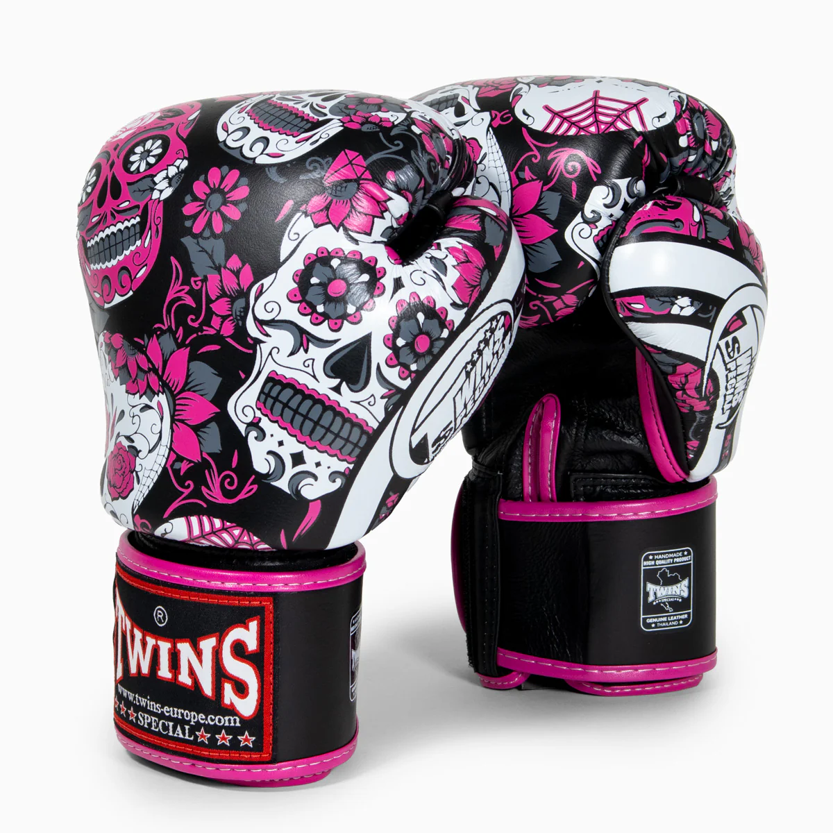 Rękawice do Muay Thai Twins Special FBGVL 3 Skull Róża  - Image 2