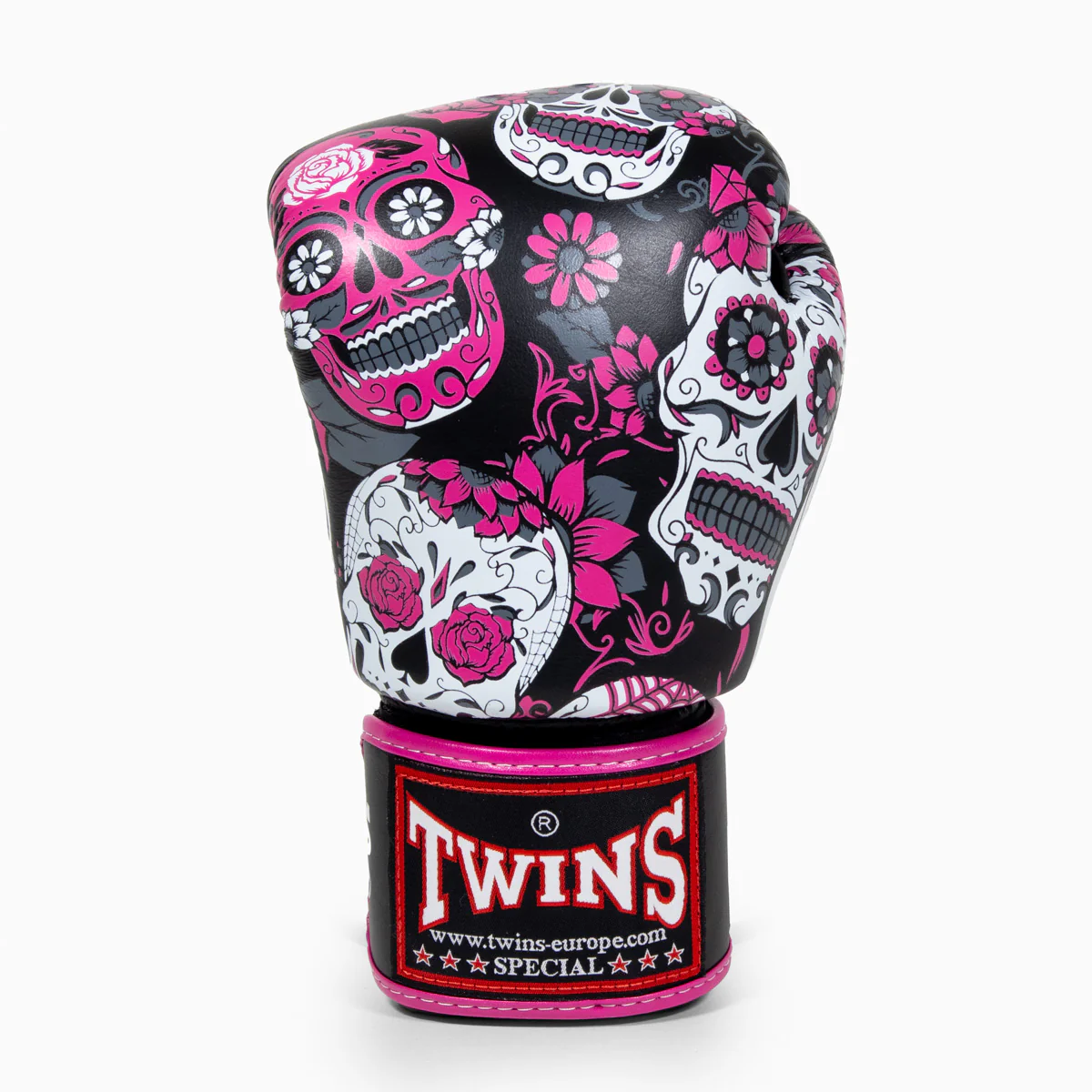 Rękawice do Muay Thai Twins Special FBGVL 3 Skull Róża  - Image 5