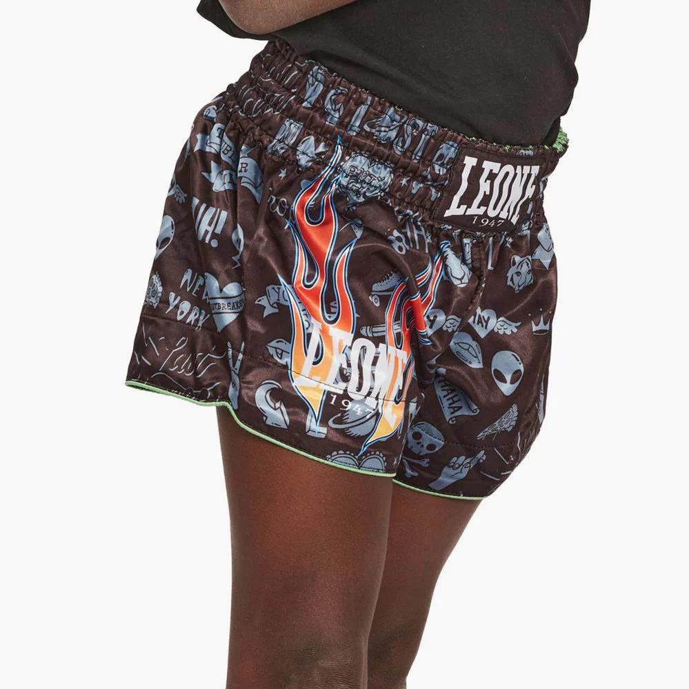 Spodenki Dziecko kick-thai Leone Flames ABJ20  - Image 6