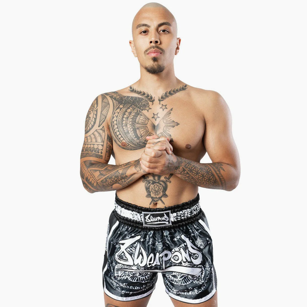 Spodenki kick-thai 8 Weapons Carbon Sak Yant Tigers  - Image 6