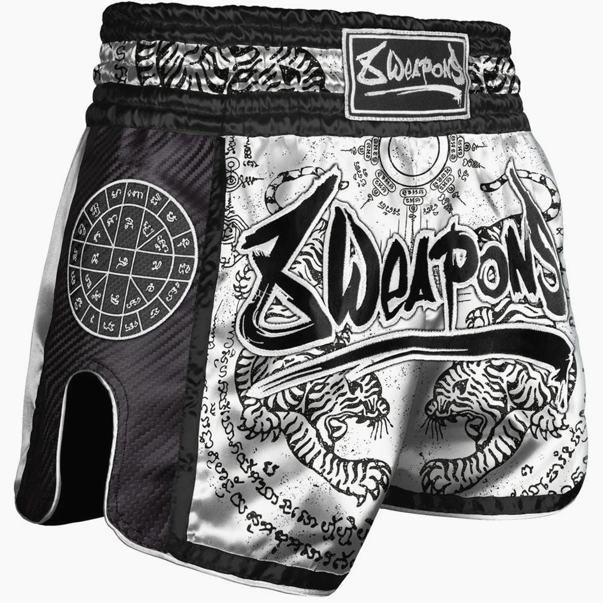 Spodenki kick-thai 8 Weapons Carbon Sak Yant Tigers  - Image 8