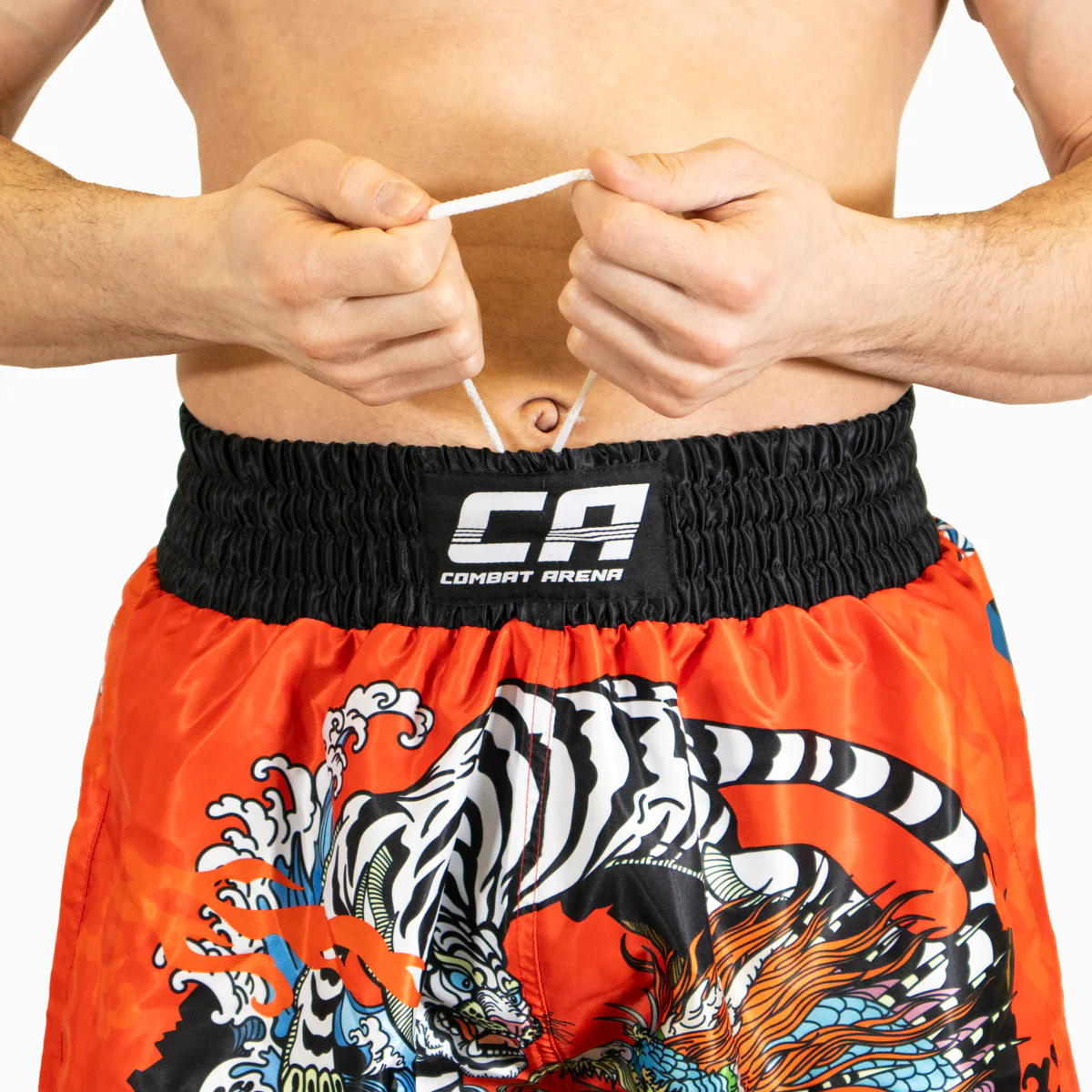 Szorty kick-thai Combat Arena Yin Yang Battle Czerwony  - Image 9