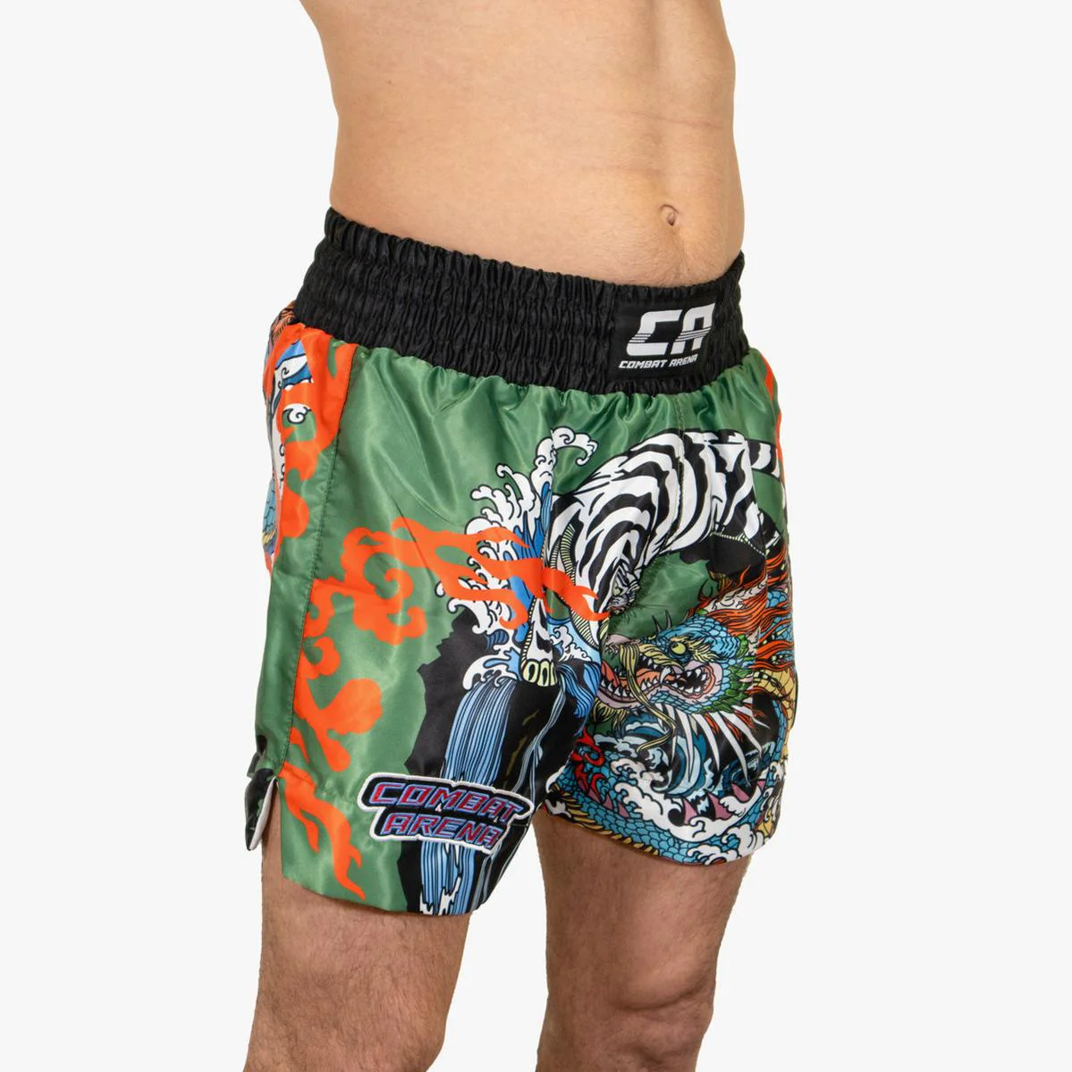 Szorty kick-thai Combat Arena Yin Yang Battle Zielony  - Image 7