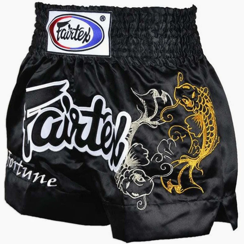 Szorty kick-tajskie Fairtex BS0639 My Fortune Czarny  - Image 3