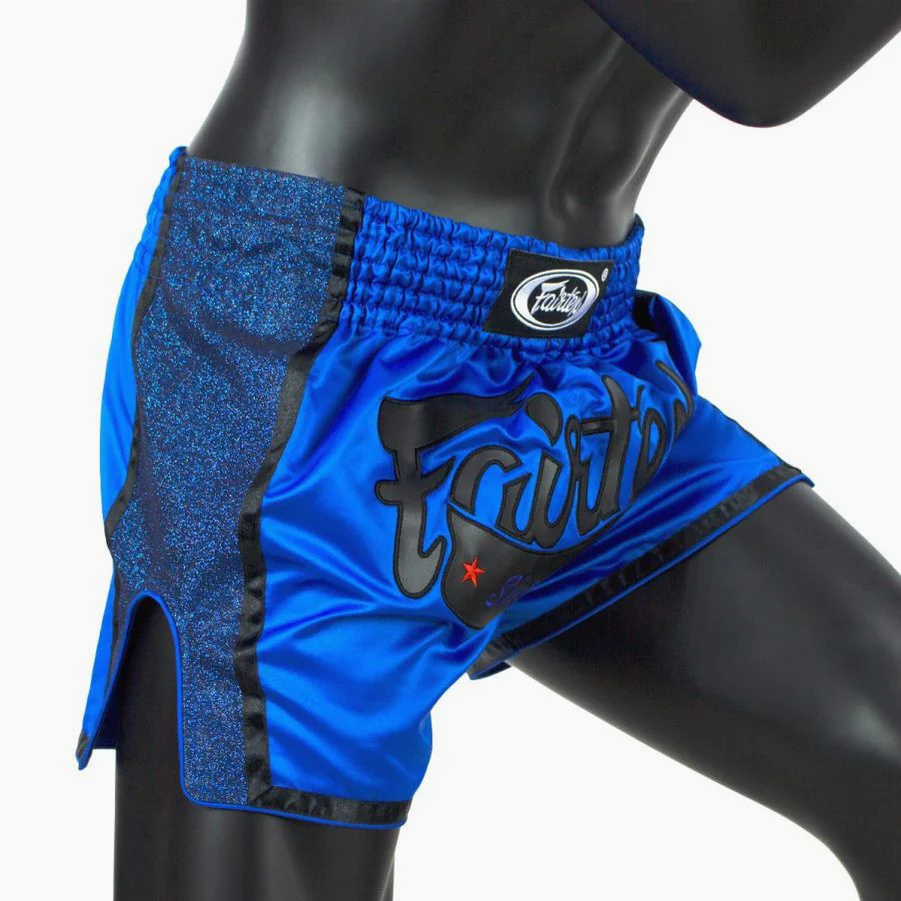 Spodenki kick-thai Fairtex BS1702 Niebieski  - Image 4
