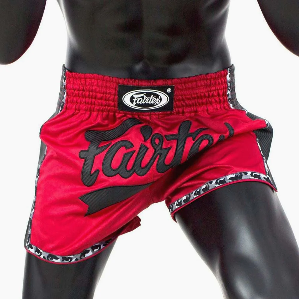 Spodenki kick-tajskie Fairtex BS1703 Czerwony  - Image 2