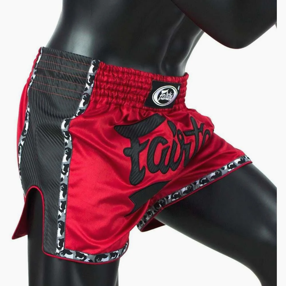 Spodenki kick-tajskie Fairtex BS1703 Czerwony  - Image 3