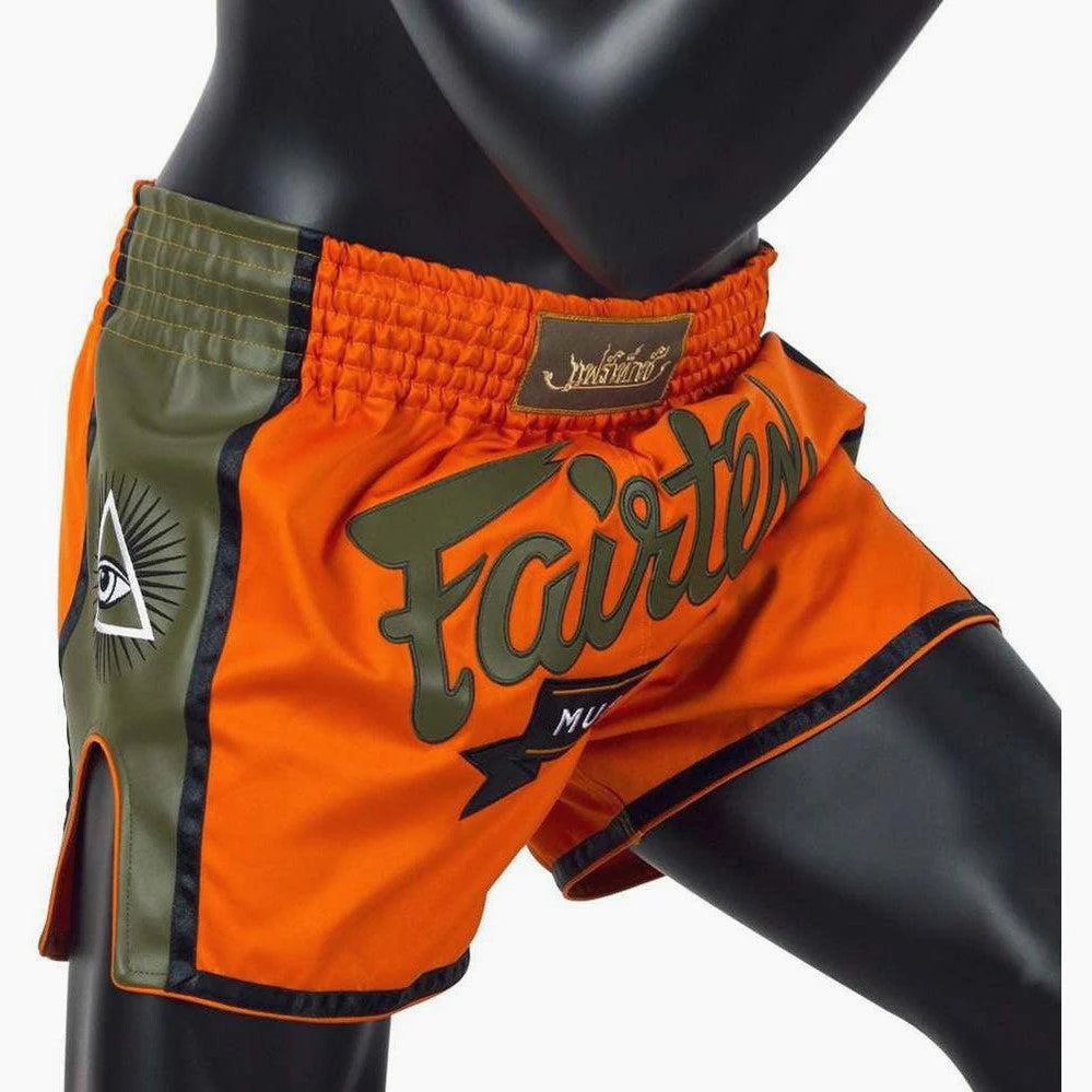 Szorty kick-thai Fairtex BS1705 Pomarańczowy  - Image 3