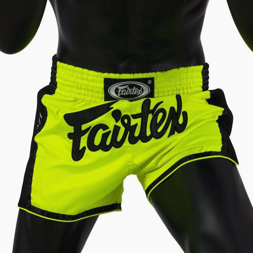 Szorty kick-thai Fairtex BS1706 Lime  - Image 2