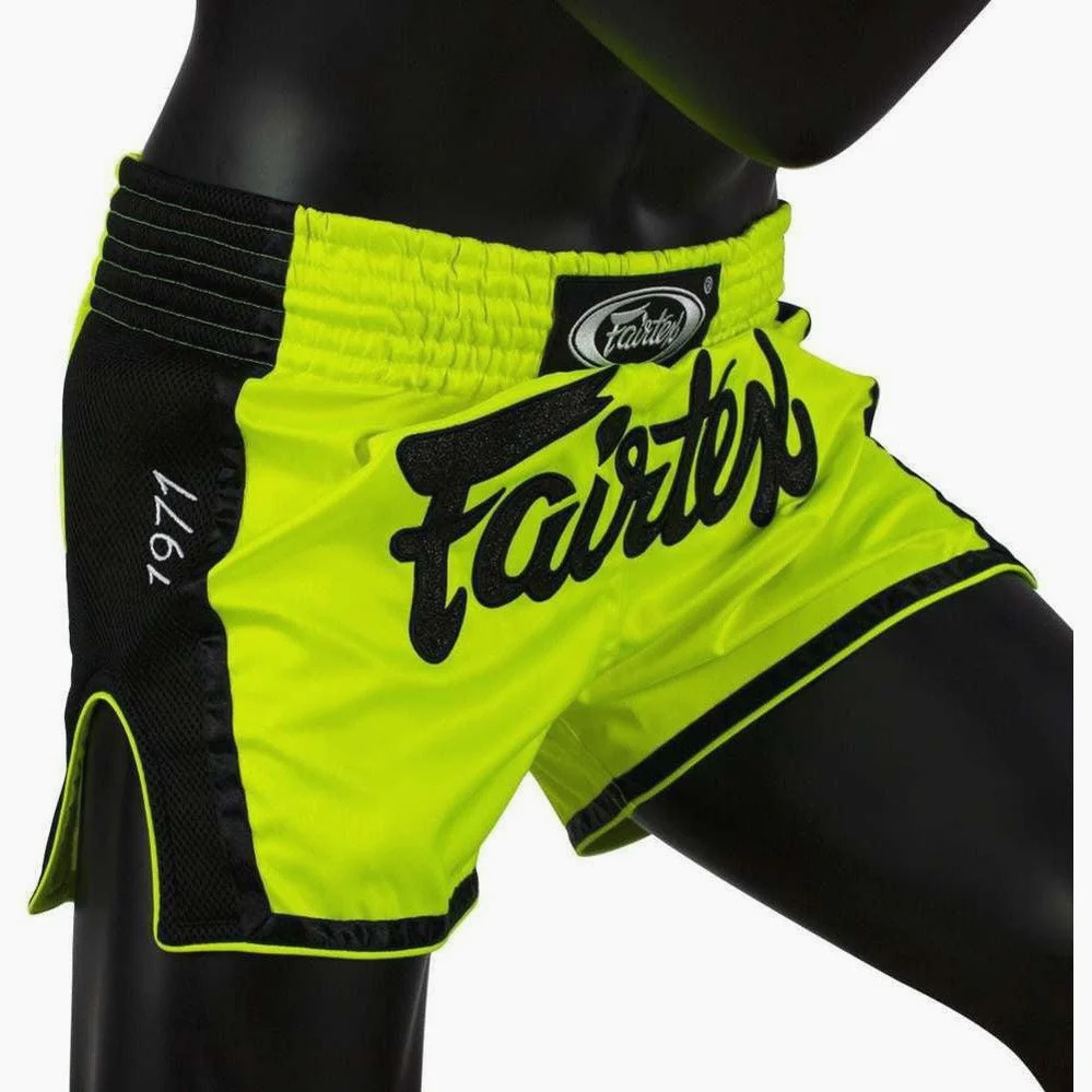 Szorty kick-thai Fairtex BS1706 Lime  - Image 3