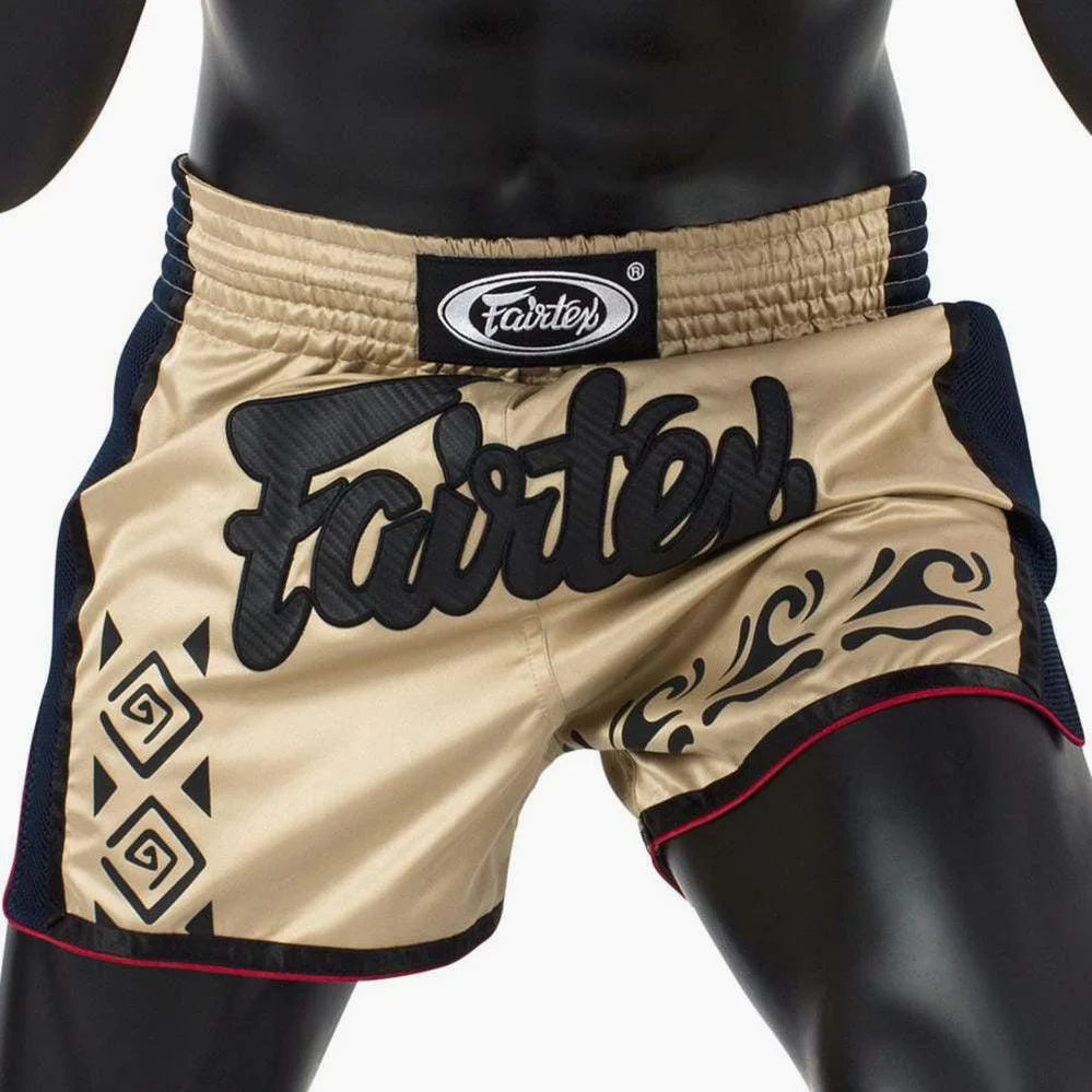Szorty kick-thai Fairtex BS1713 Khaki  - Image 3