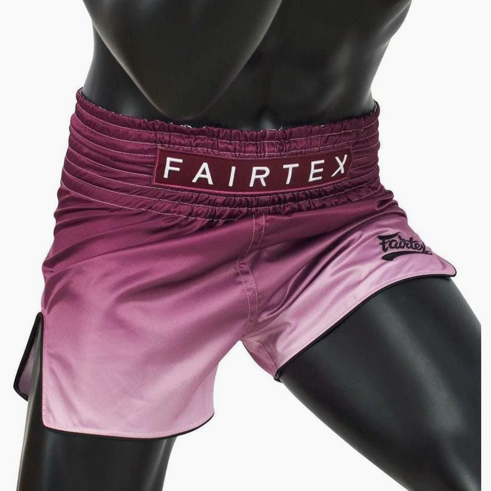 Spodenki kick-thai Fairtex BS1904 Fade Maroon  - Image 3