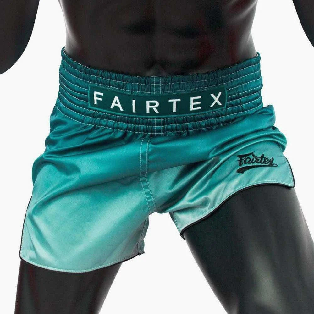 Szorty kick-thai Fairtex BS1906 Fade Zielony  - Image 2
