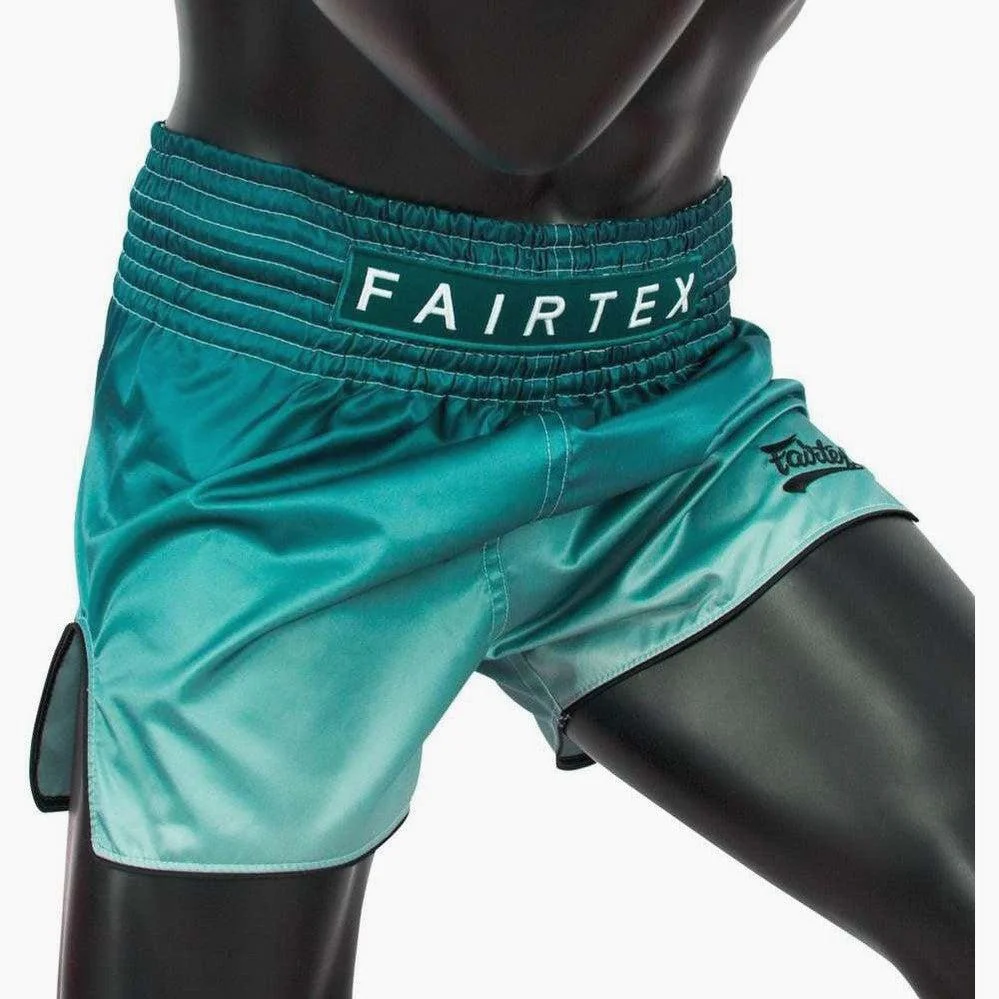 Szorty kick-thai Fairtex BS1906 Fade Zielony  - Image 3