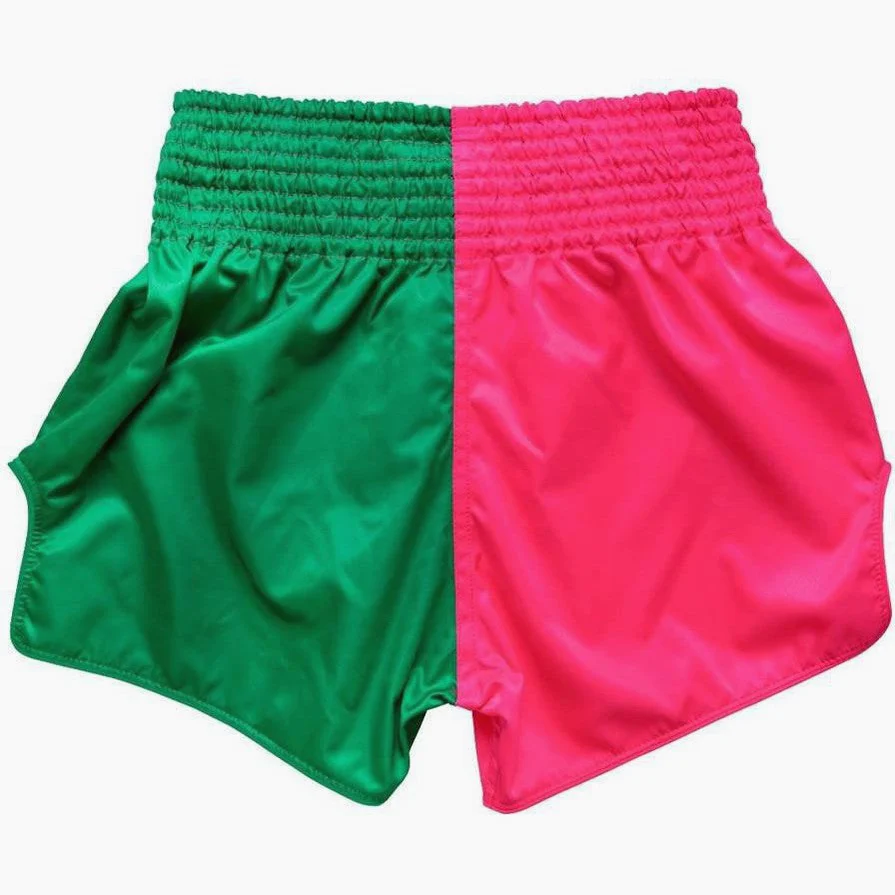 Szorty kick-thai Fairtex BS1911 Różowo-Zielone  - Image 4