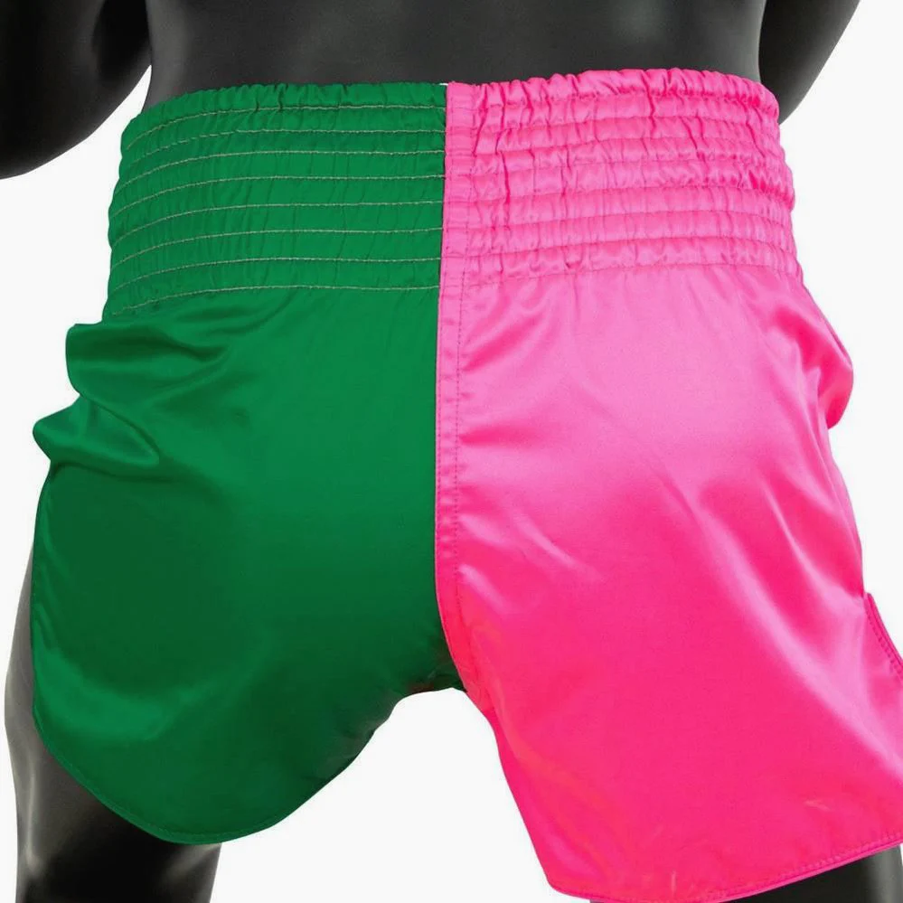 Szorty kick-thai Fairtex BS1911 Różowo-Zielone  - Image 5
