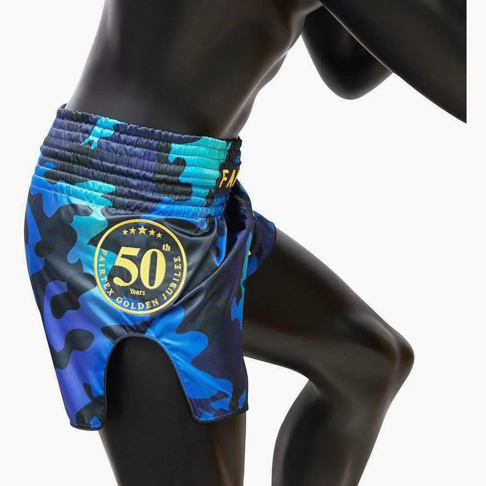 Szorty kick-thai Fairtex BS1916 Złoty Jubileuszowy Połysk  - Image 6