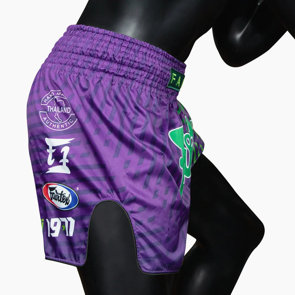 Spodenki Kick-Thai Fairtex BS1922 Racer Fioletowy  - Image 6