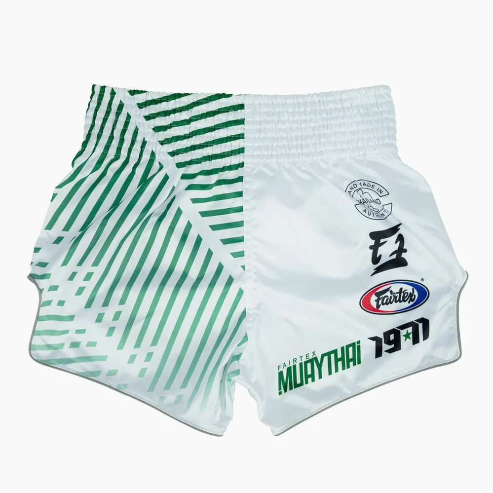 Spodenki Kick-Thai Fairtex BS1923 Racer Biały  - Image 2