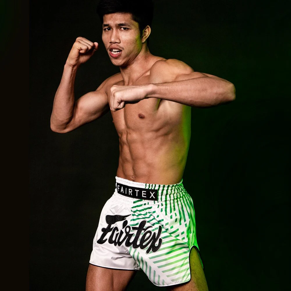 Spodenki Kick-Thai Fairtex BS1923 Racer Biały  - Image 3