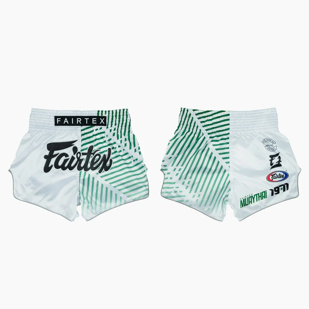 Spodenki Kick-Thai Fairtex BS1923 Racer Biały  - Image 5