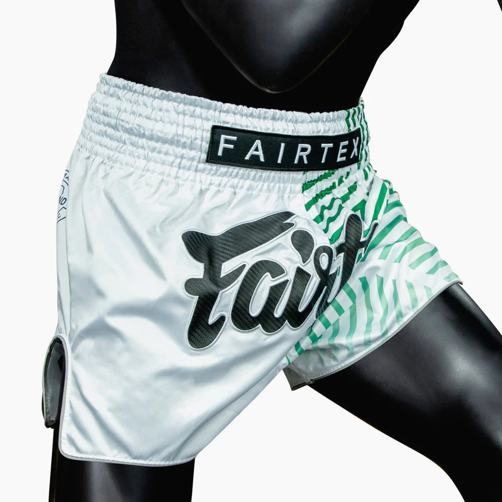 Spodenki Kick-Thai Fairtex BS1923 Racer Biały  - Image 7